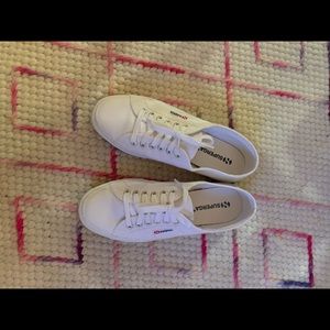 Superga white sneakers - size 8.5 M